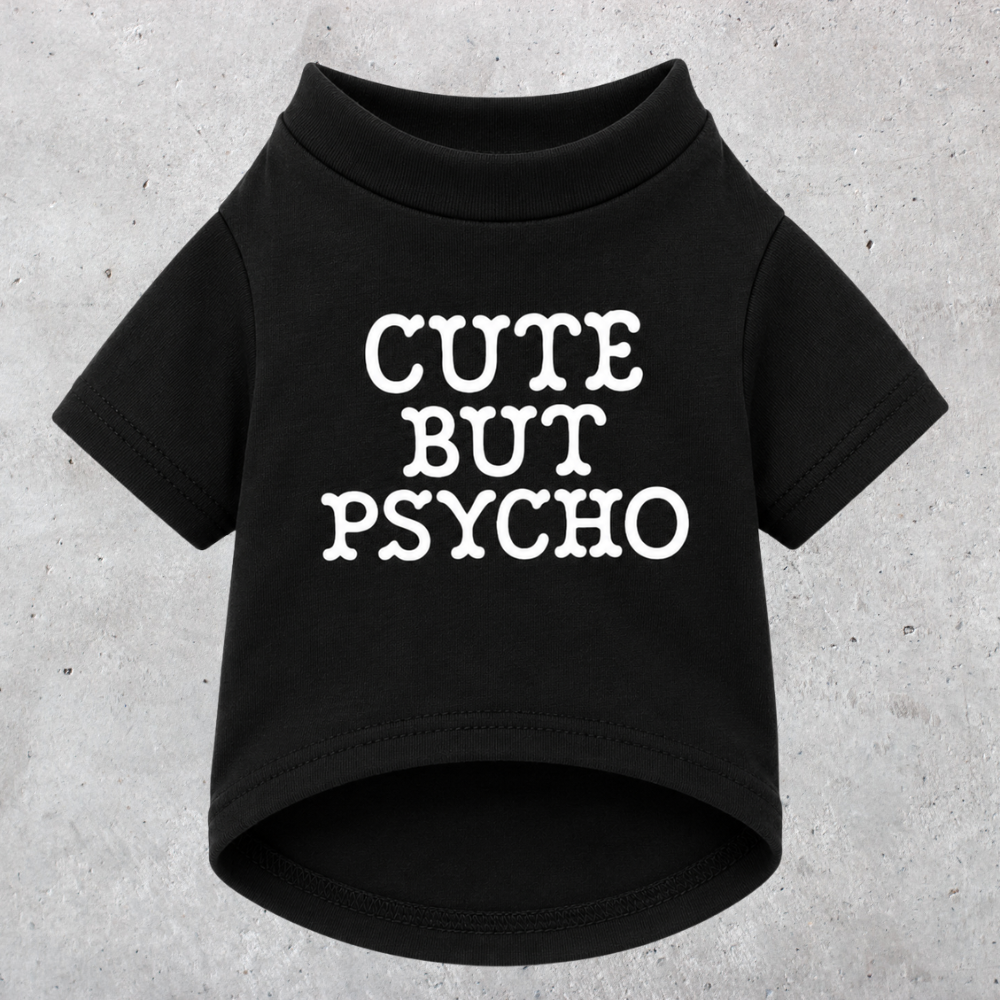 'Cute But Psycho' T-Shirt Schwarz