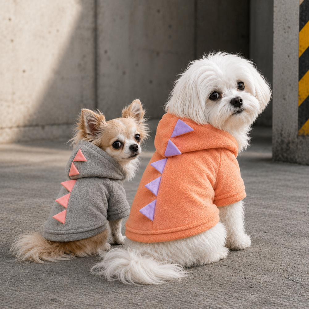 Hoodie Dinosaurier Rosa
