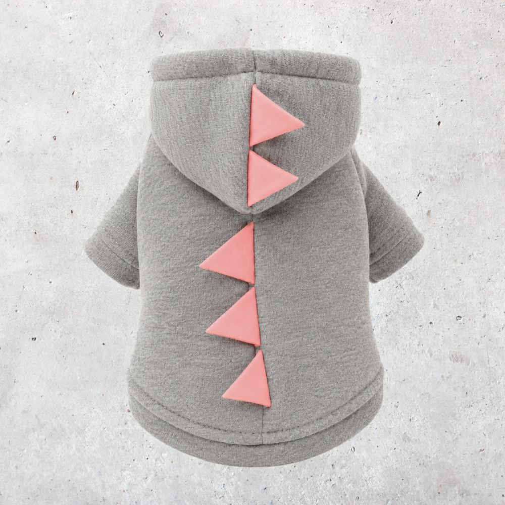 Hoodie Dinosaurier Grau