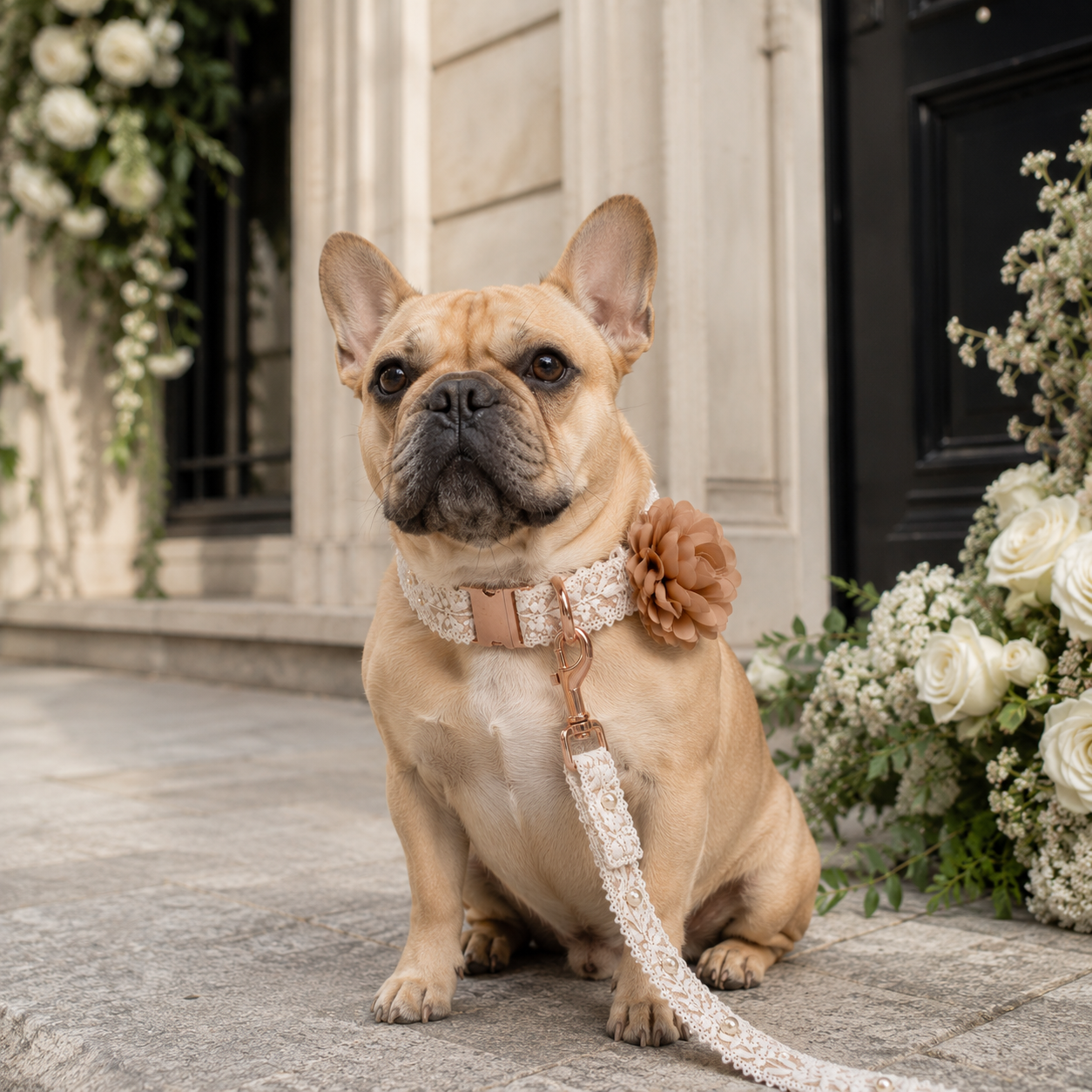 Wedding Edition Hundehalsband mit Leine