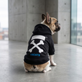 Woof Treats Hoodie Schwarz-Weiß